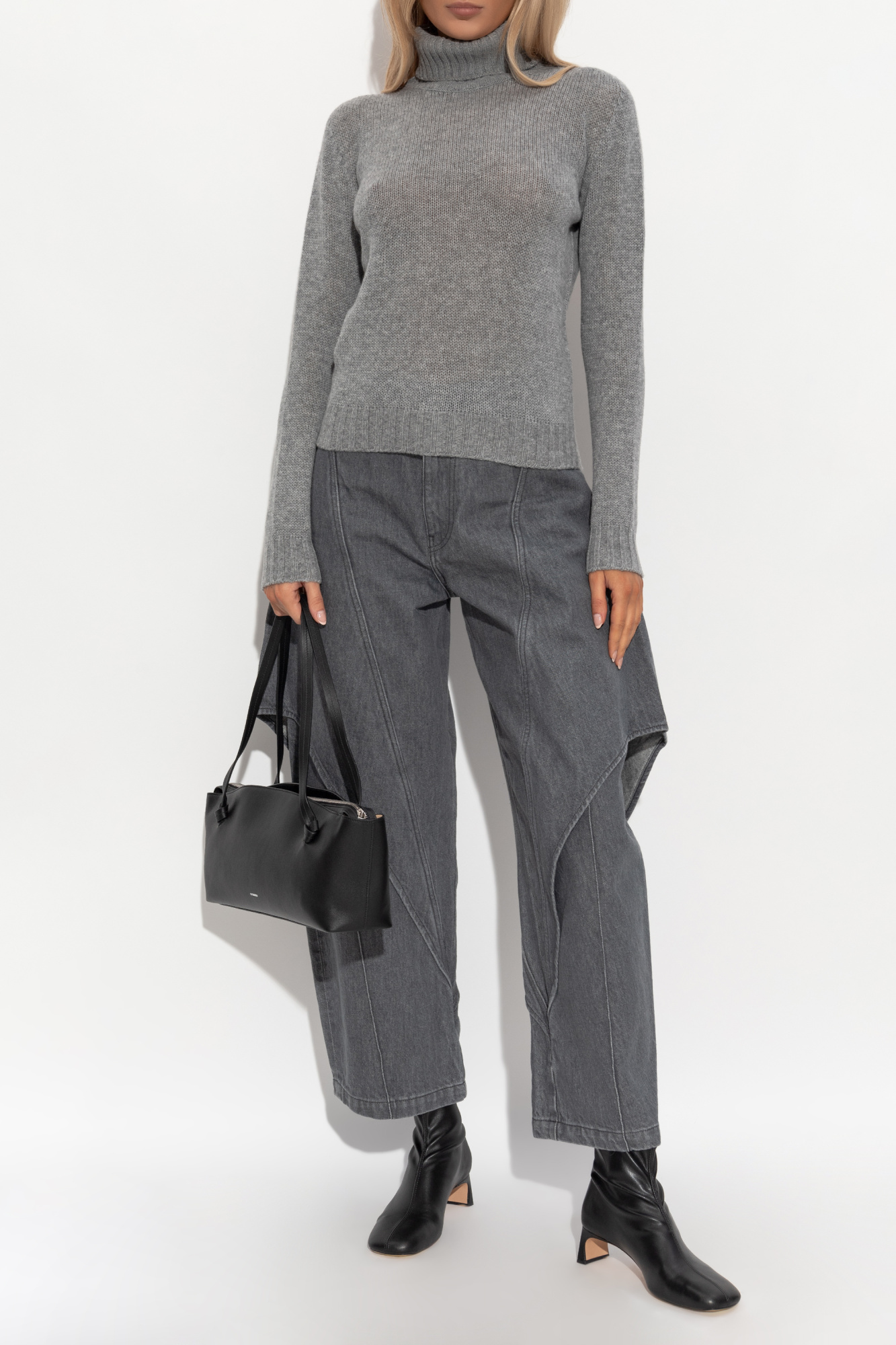 FABIANA FILIPPI 長袖トップス グレー Grey Cashmere turtleneck Fabiana Filippi - Vitkac France